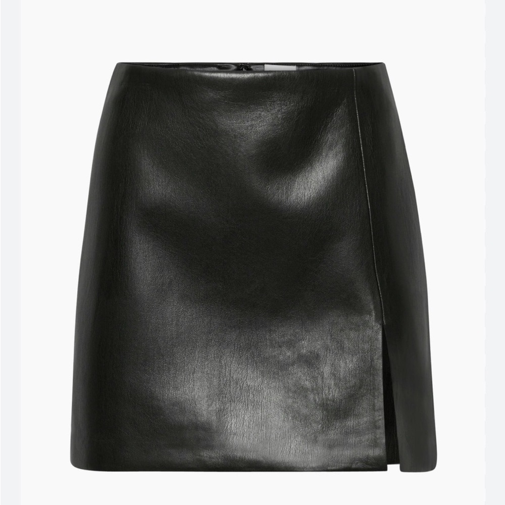 Wilfred Black Leather Tatiana Pencil Skirt
